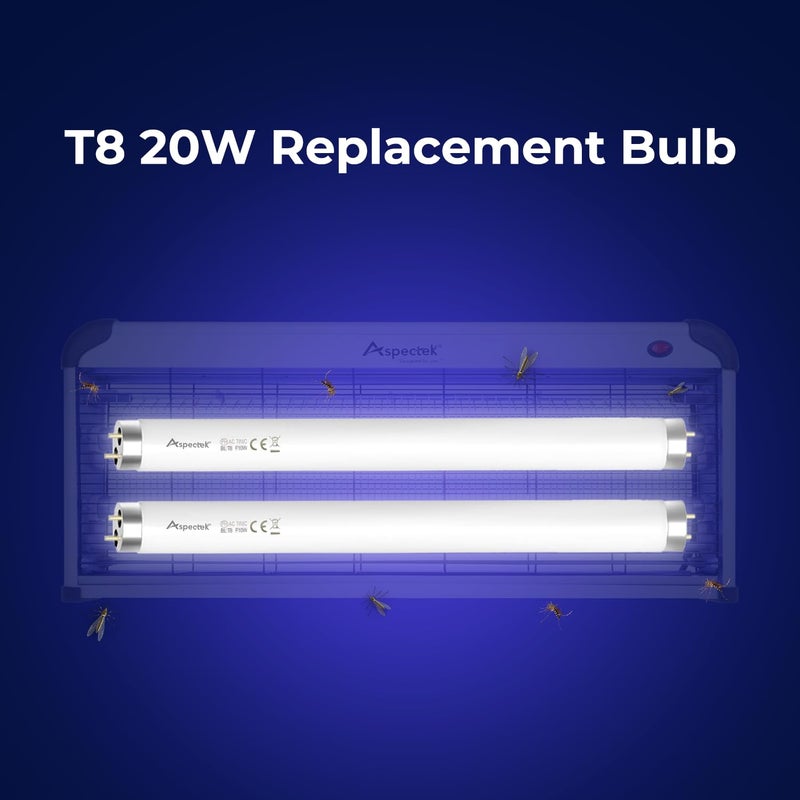 ASPECTEK Bug Zapper Replacement UV Lamp Bulbs â€“ Light Tubes for 40W Electronic Insect Killers â€“ Fits ASIN B07KSRFJ9Y, 2-Pack - Image 4